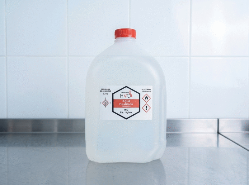 AGUA DESTILADA CON ENVASE
