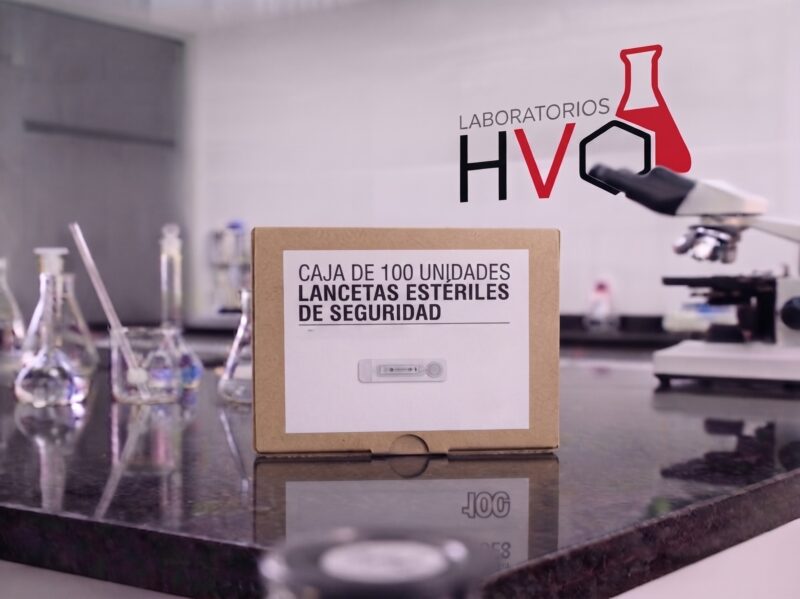 Caja de lancetas de 100 unidades
