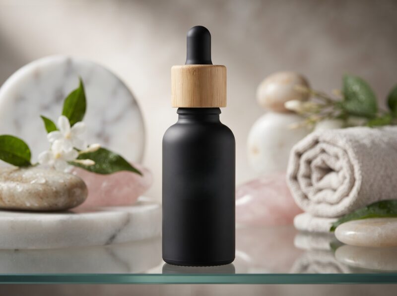FRASCO GOTERO MATE NEGRO 30 ML