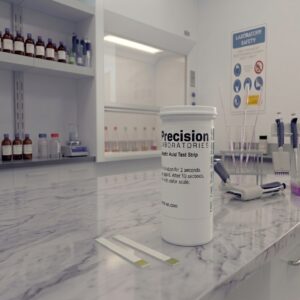 Tiras plásticas para bajo nivel de ácido peracético (0 a 50 PPM)